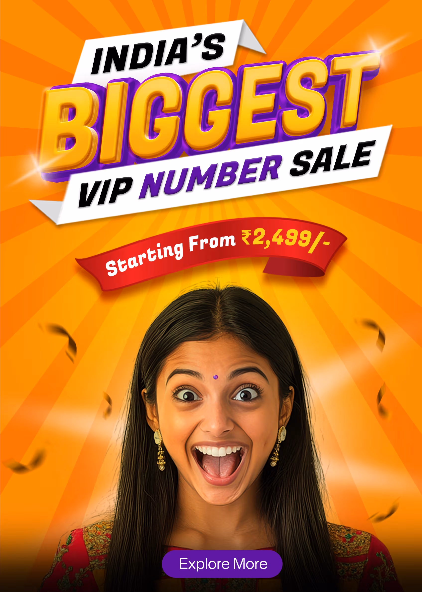 VIP Sale Banner Phone - Special Offers on Royal and Numerology Numbers