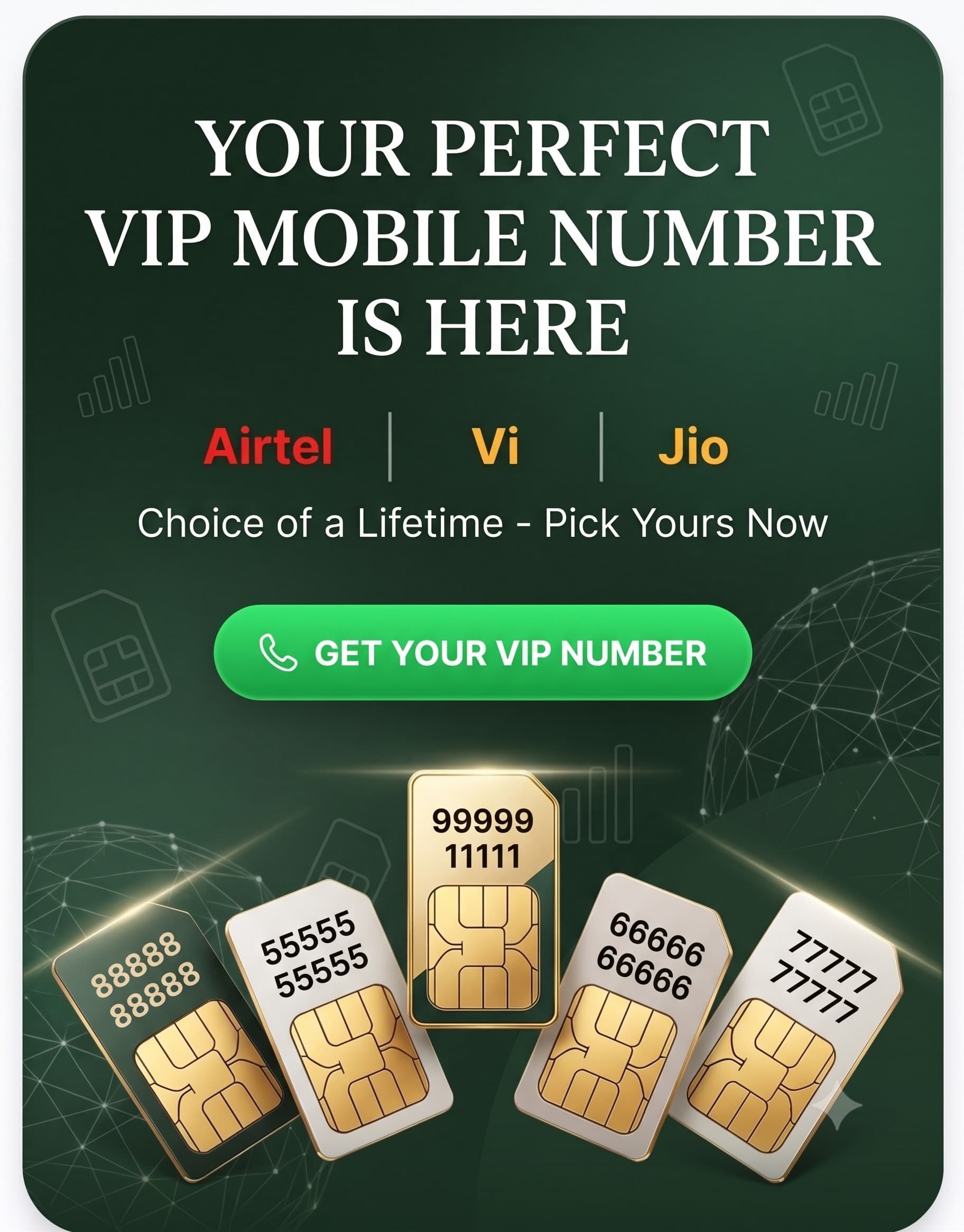 Your Perfect VIP Number is here